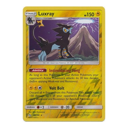 Luxray Rare Holo Pokemon Card Ultra Prism - Near Mint