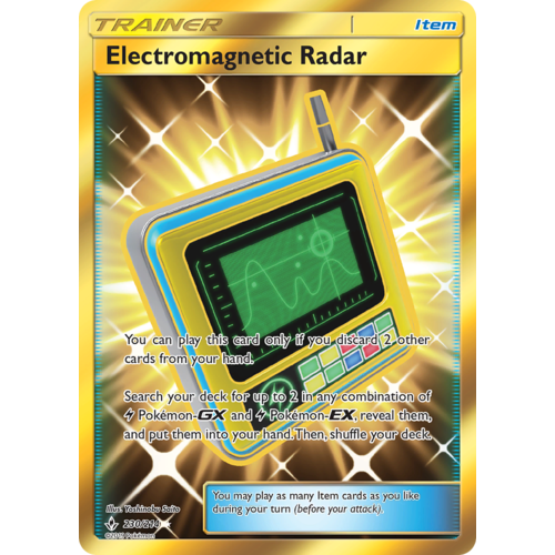 Electromagnetic Radar 230/214 SM Unbroken Bonds Holo Secret Rare Full Art Pokemon Card NEAR MINT TCG