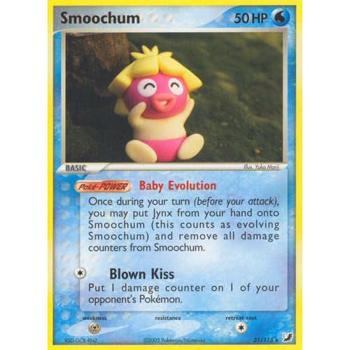 Smoochum 31/115 EX Unseen Forces Rare Pokemon Card NEAR MINT TCG