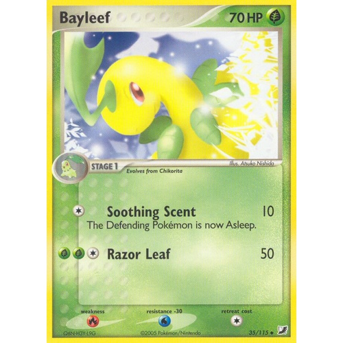 Bayleef 35/115 EX Unseen Forces Uncommon Pokemon Card NEAR MINT TCG