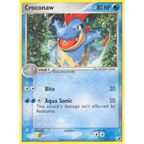 Croconaw 38/115 EX Unseen Forces Uncommon Pokemon Card NEAR MINT TCG