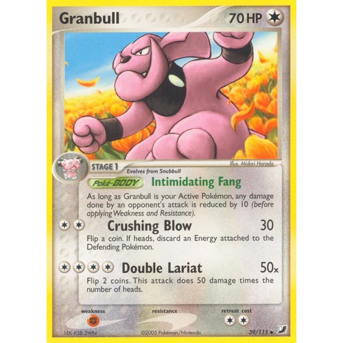 Granbull 39/115 EX Unseen Forces Uncommon Pokemon Card NEAR MINT TCG