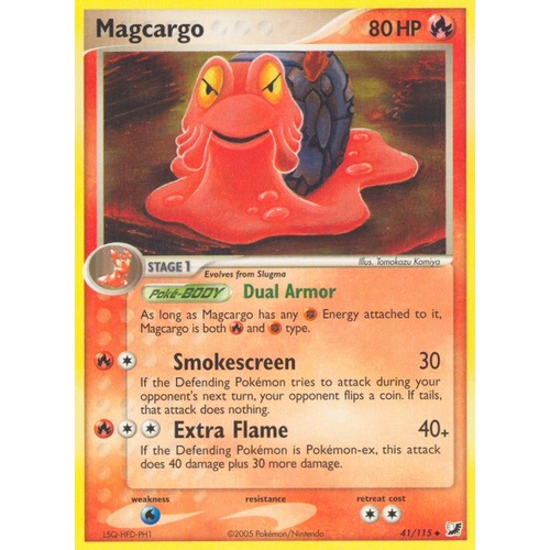 Magcargo 41/115 EX Unseen Forces Uncommon Pokemon Card NEAR MINT TCG