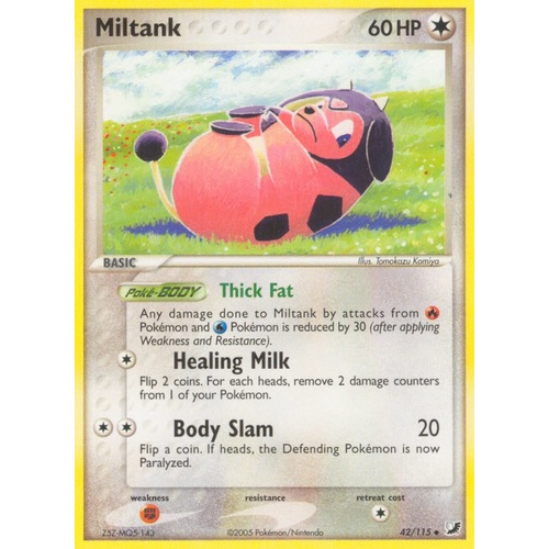 Miltank 42/115 EX Unseen Forces Uncommon Pokemon Card NEAR MINT TCG