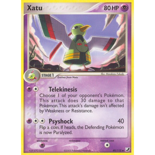 Xatu 49/115 EX Unseen Forces Uncommon Pokemon Card NEAR MINT TCG