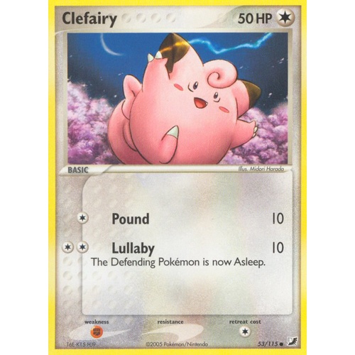 Clefairy 53/115 EX Unseen Forces Common Pokemon Card NEAR MINT TCG