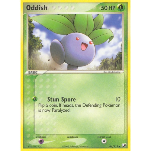 Oddish 64/115 EX Unseen Forces Common Pokemon Card NEAR MINT TCG