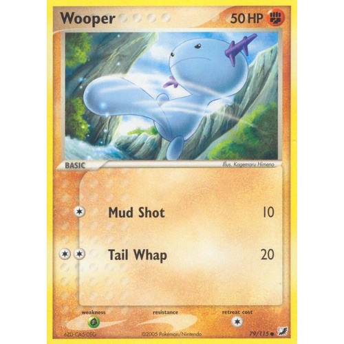 Wooper 79/115 EX Unseen Forces Common Pokemon Card NEAR MINT TCG