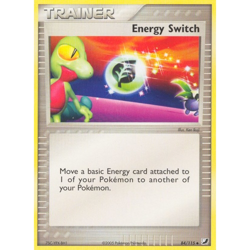 Energy Switch 84/115 EX Unseen Forces Uncommon Trainer Pokemon Card NEAR MINT TCG