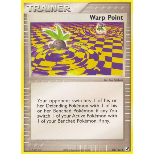 Warp Point 93/115 EX Unseen Forces Uncommon Trainer Pokemon Card NEAR MINT TCG