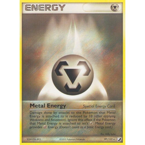 Metal Energy 97/115 EX Unseen Forces Rare Pokemon Card NEAR MINT TCG