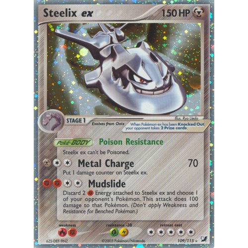 Steelix ex 109/115 EX Unseen Forces Holo Ultra Rare Pokemon Card NEAR MINT TCG