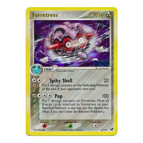 Forretress 6/115 EX Unseen Forces Reverse Holo Rare Pokemon Card NEAR MINT TCG