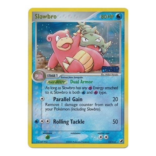 Slowbro 13/115 EX Unseen Forces Reverse Holo Rare Pokemon Card NEAR MINT TCG