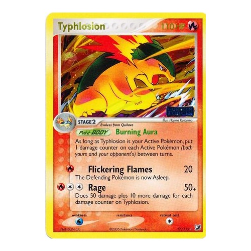 Typhlosion 17/115 EX Unseen Forces Reverse Holo Rare Pokemon Card NEAR MINT TCG