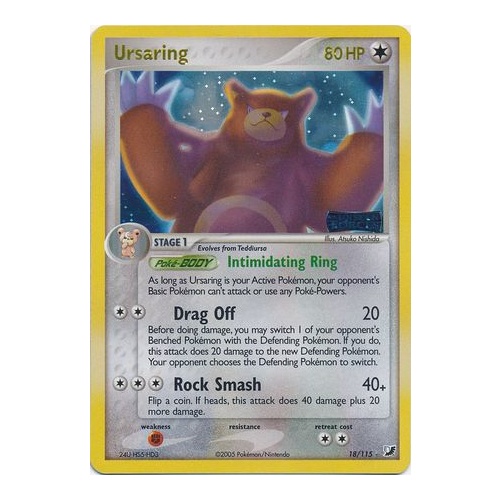 Ursaring 18/115 EX Unseen Forces Reverse Holo Rare Pokemon Card NEAR MINT TCG