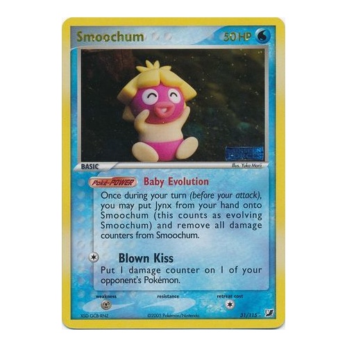 Smoochum 31/115 EX Unseen Forces Reverse Holo Rare Pokemon Card NEAR MINT TCG