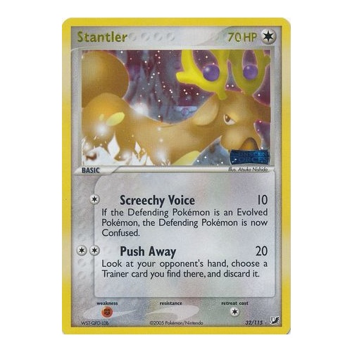 Stantler 32/115 EX Unseen Forces Reverse Holo Rare Pokemon Card NEAR MINT TCG
