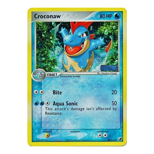 Croconaw 38/115 EX Unseen Forces Reverse Holo Uncommon Pokemon Card NEAR MINT TCG
