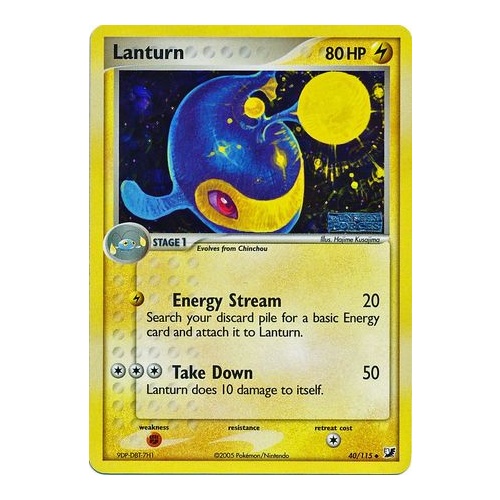 Lanturn 40/115 EX Unseen Forces Reverse Holo Uncommon Pokemon Card NEAR MINT TCG