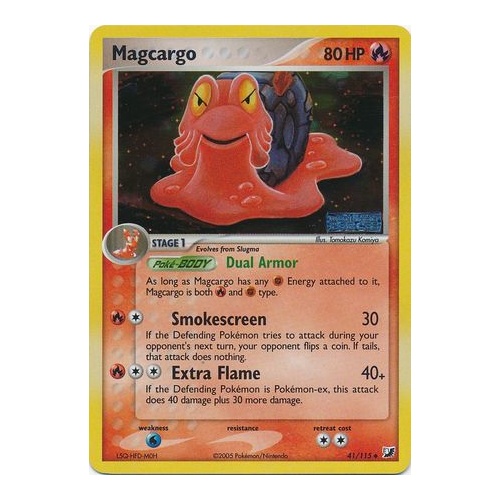 Magcargo 41/115 EX Unseen Forces Reverse Holo Uncommon Pokemon Card NEAR MINT TCG