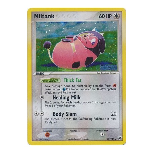 Miltank 42/115 EX Unseen Forces Reverse Holo Uncommon Pokemon Card NEAR MINT TCG