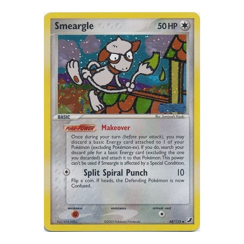 Smeargle 48/115 EX Unseen Forces Reverse Holo Uncommon Pokemon Card NEAR MINT TCG