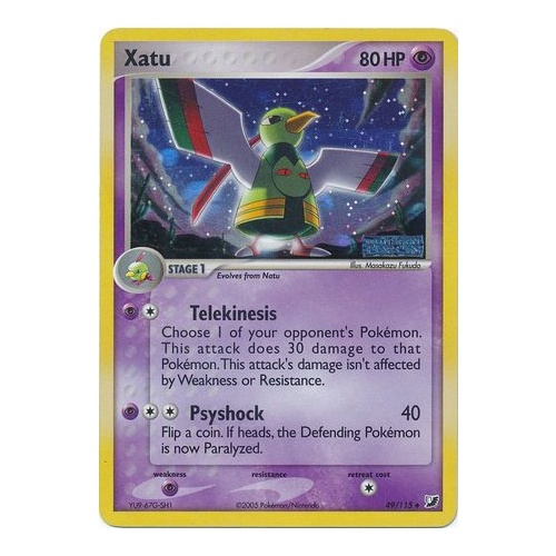 Xatu 49/115 EX Unseen Forces Reverse Holo Uncommon Pokemon Card NEAR MINT TCG