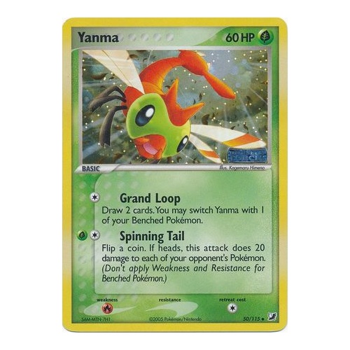 Yanma 50/115 EX Unseen Forces Reverse Holo Uncommon Pokemon Card NEAR MINT TCG