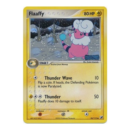 Flaaffy 56/115 EX Unseen Forces Reverse Holo Common Pokemon Card NEAR MINT TCG