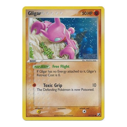 Gligar 57/115 EX Unseen Forces Reverse Holo Common Pokemon Card NEAR MINT TCG