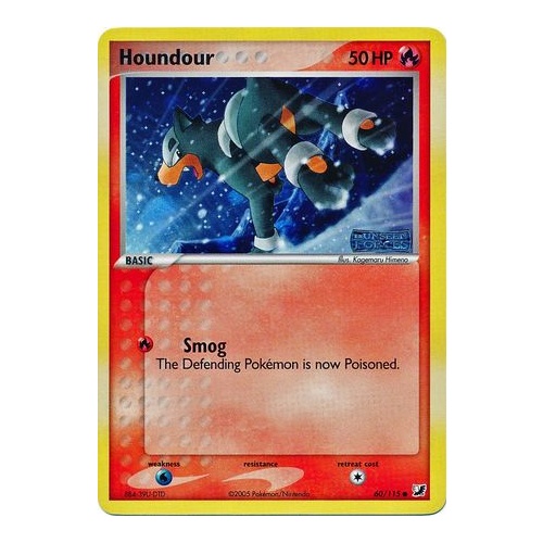 Houndour 60/115 EX Unseen Forces Reverse Holo Common Pokemon Card NEAR MINT TCG