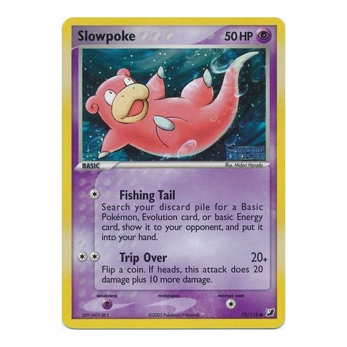 Slowpoke 72/115 EX Unseen Forces Reverse Holo Common Pokemon Card NEAR MINT TCG