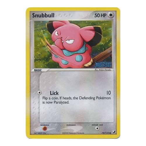 Snubbull 74/115 EX Unseen Forces Reverse Holo Common Pokemon Card NEAR MINT TCG