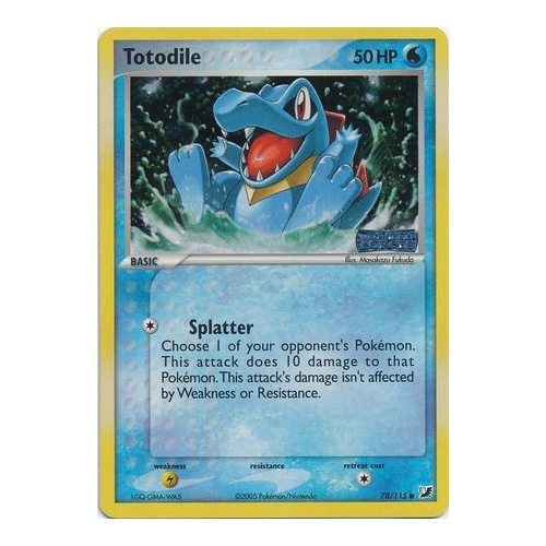 Totodile 78/115 EX Unseen Forces Reverse Holo Common Pokemon Card NEAR MINT TCG