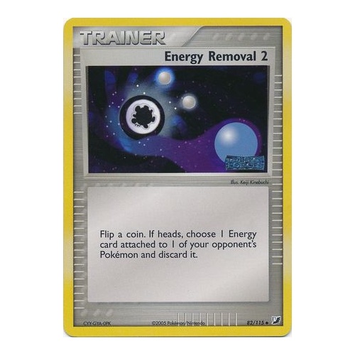 Energy Removal 2 82/115 EX Unseen Forces Reverse Holo Uncommon Trainer Pokemon Card NEAR MINT TCG