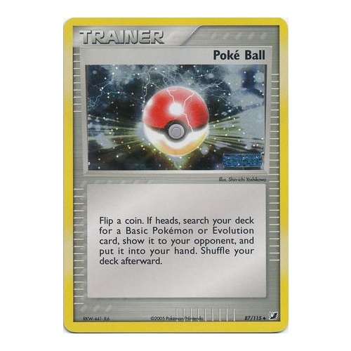 Poke Ball 87/115 EX Unseen Forces Reverse Holo Uncommon Trainer Pokemon Card NEAR MINT TCG