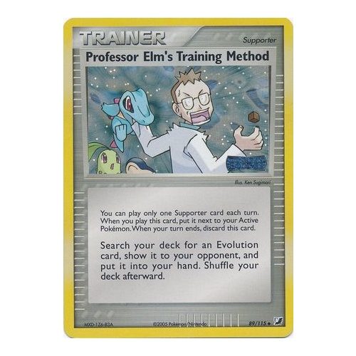 Professor Elm's Training Method 89/115 EX Unseen Forces Reverse Holo Uncommon Trainer Pokemon Card NEAR MINT TCG