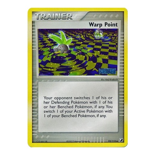 Warp Point 93/115 EX Unseen Forces Reverse Holo Uncommon Trainer Pokemon Card NEAR MINT TCG