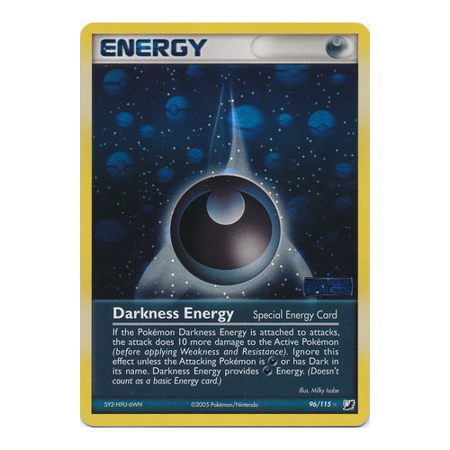 LIGHTLY PLAYED Darkness Energy 96/115 EX Unseen Forces Reverse Holo Rare Pokemon Card TCG