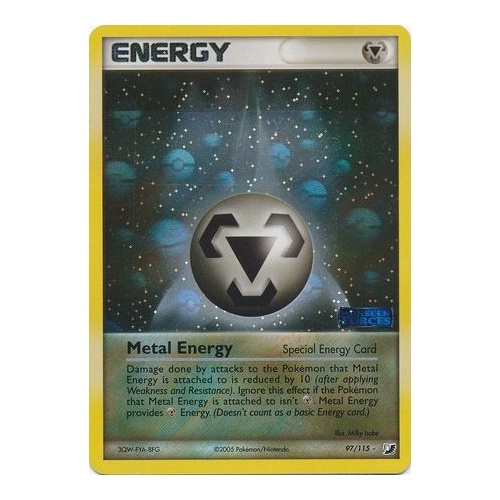 Metal Energy 97/115 EX Unseen Forces Reverse Holo Rare Pokemon Card NEAR MINT TCG