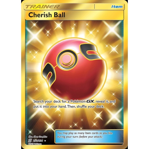 Cherish Ball 250/236 SM Unified Minds Holo Full Art Secret Rare Pokemon Card NEAR MINT TCG