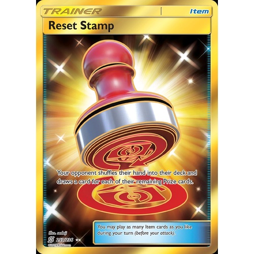 Reset Stamp 253/236 SM Unified Minds Holo Full Art Secret Rare Pokemon Card NEAR MINT TCG