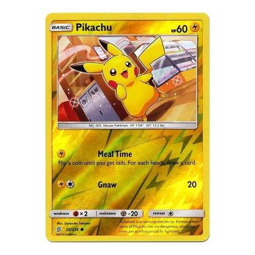 SM UNIFIED MINDS PIKACHU 55//236 COMMON REVERSE Pokemon