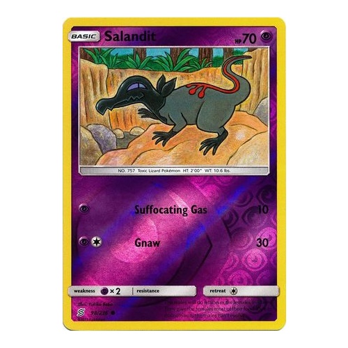 MINT Pokemon SALANDIT 98//236 Unified Minds Rev Holo