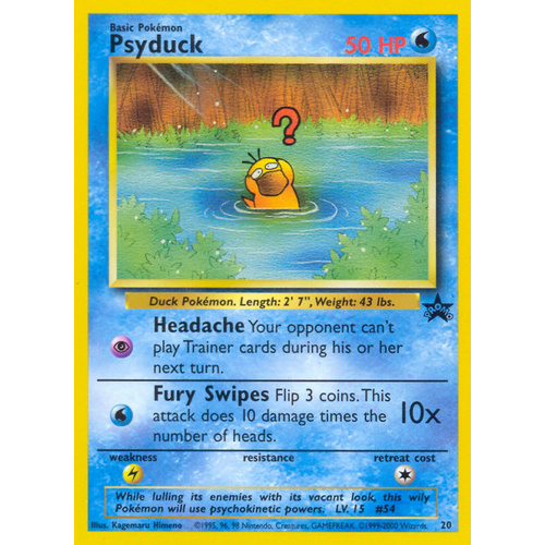 Psyduck #20 WOTC Black Star Promo Pokemon Card NEAR MINT TCG