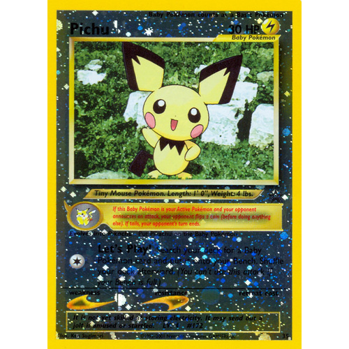 Pichu #35 WOTC Reverse Holo Black Star Promo Pokemon Card NEAR MINT TCG