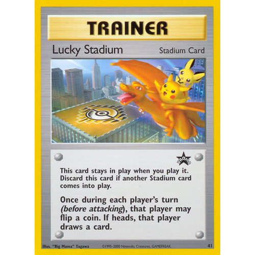 Lucky Stadium #41 WOTC Black Star Promo Pokemon Card NEAR MINT TCG