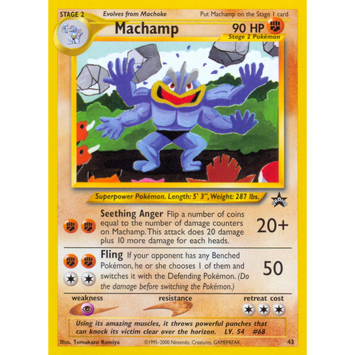 Machamp #43 WOTC Black Star Promo Pokemon Card NEAR MINT TCG