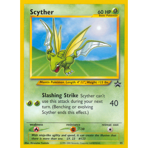 Scyther #45 WOTC Black Star Promo Pokemon Card NEAR MINT TCG